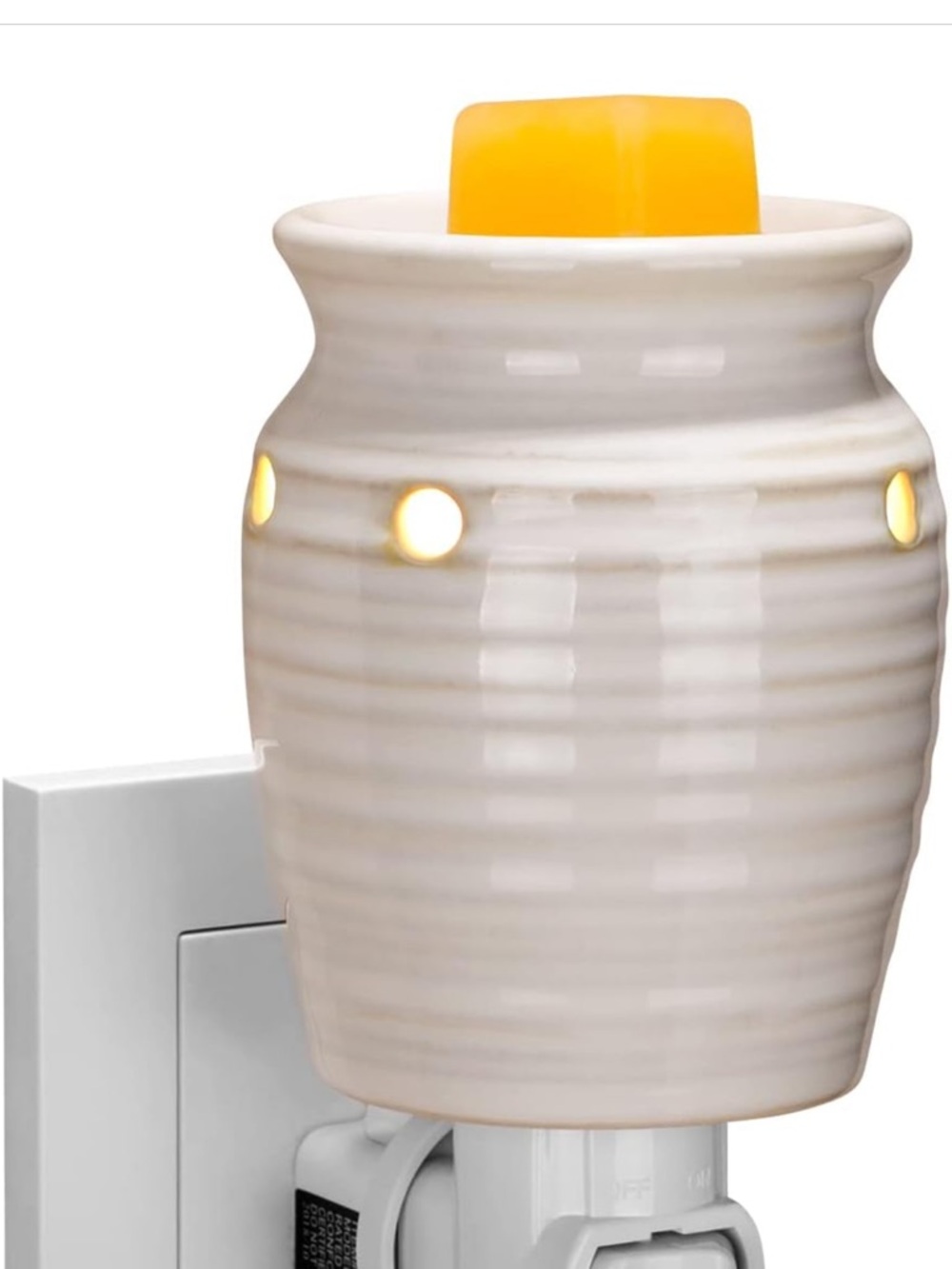 Ceramic Plug-In Wax Warmer in Cream